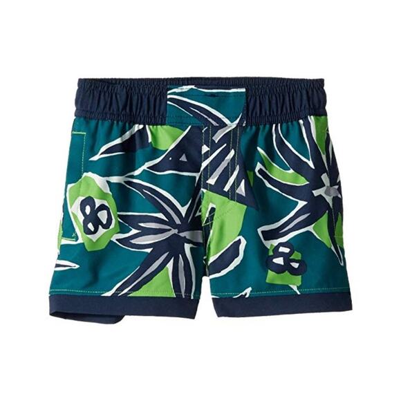 Columbia Kids Baby Boy's Cyber Green Retro Palms Print/Collegiate Navy 2T - Picture 1 of 1